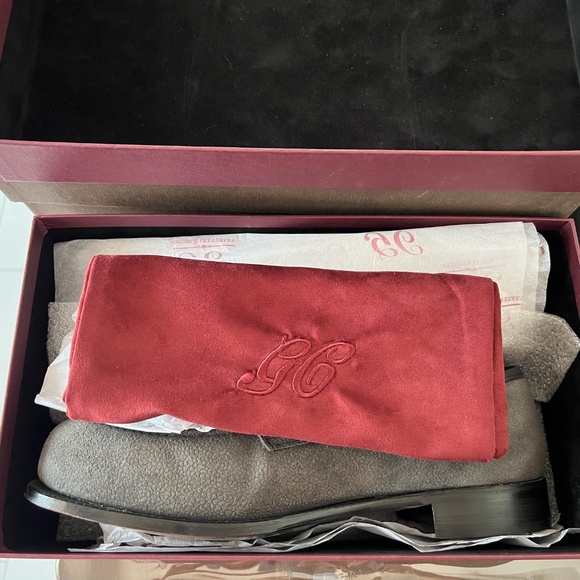 George Cleverley Nicholas Pebble-Grain Nubuck Loafers - Picture 10 of 10